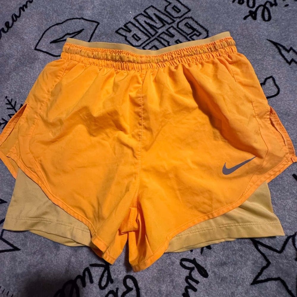 Nike Orange Athletic Shorts